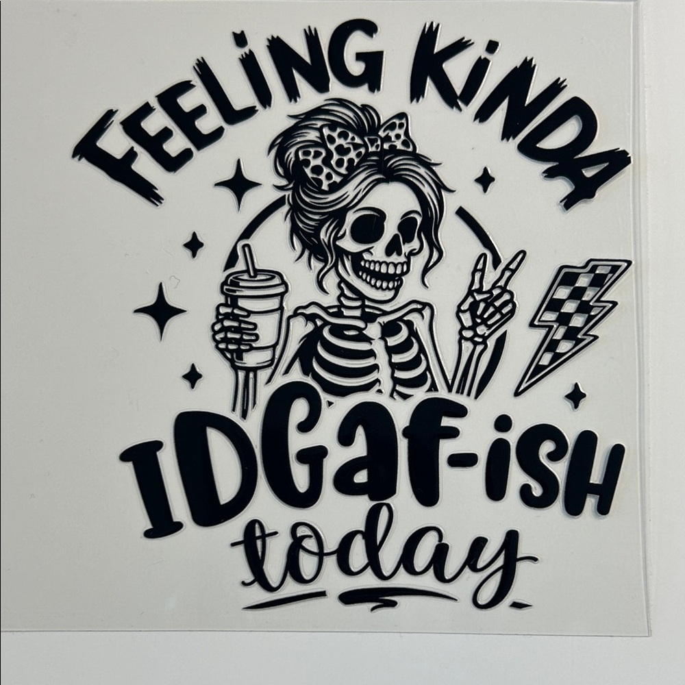 Feeling IDGAFish Today Cup Decal